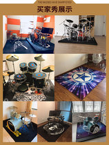 Drum carpet non-slip jazz drum foot pad sound insulation shock-absorbing floor mat special electronic drum household drum blanket silencer pad