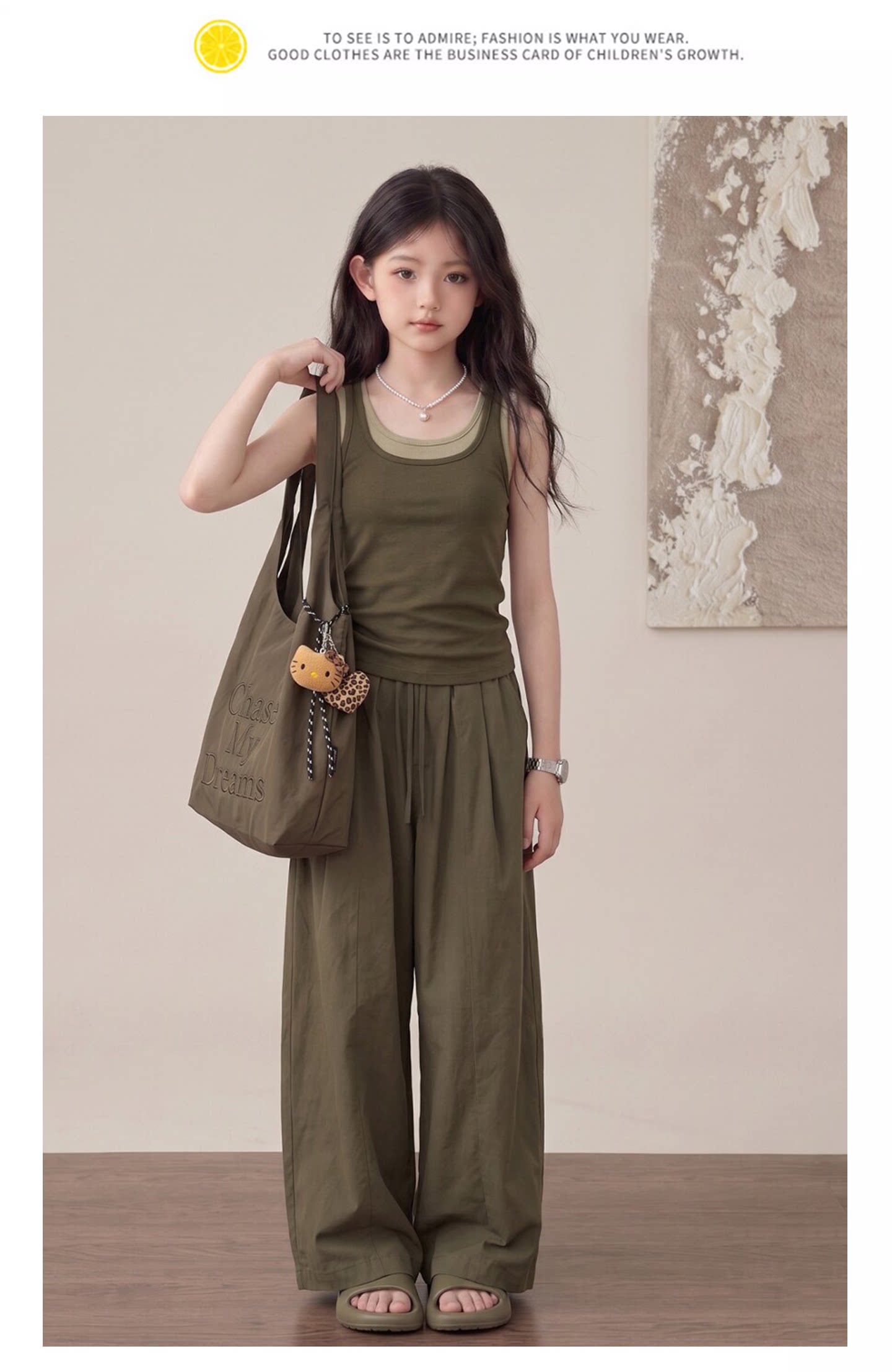 小孩衣服女孩12岁儿童套装女童时尚洋气时髦裤子2026新款夏季薄款 — 10