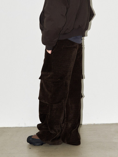 LIBERAFIT Waffel-Samt-Cargo-Taschenhose CORD-PLÜSCH-CARGO-HOSE