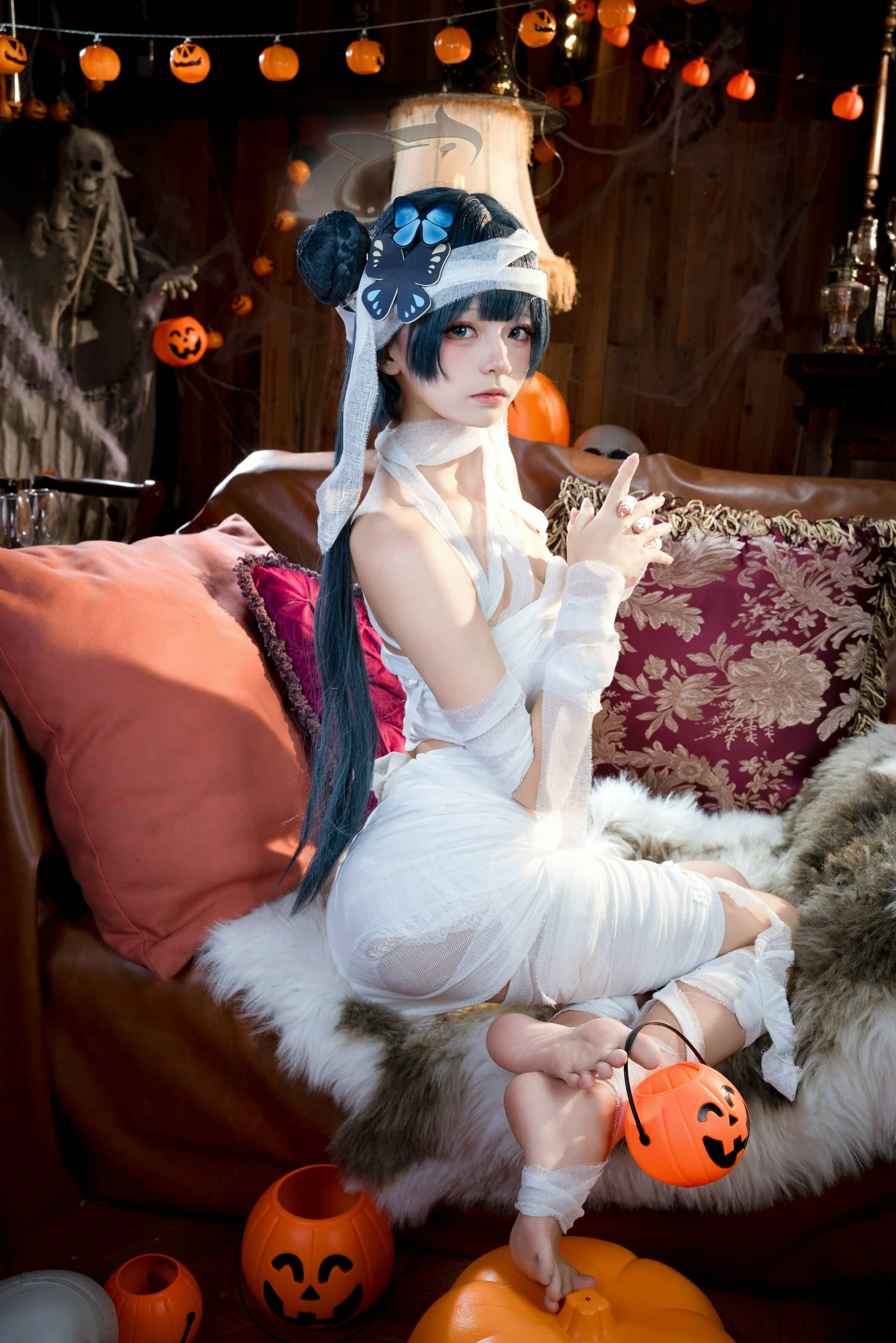 九柒喵 蔚蓝档案 好美+妃咲万圣节