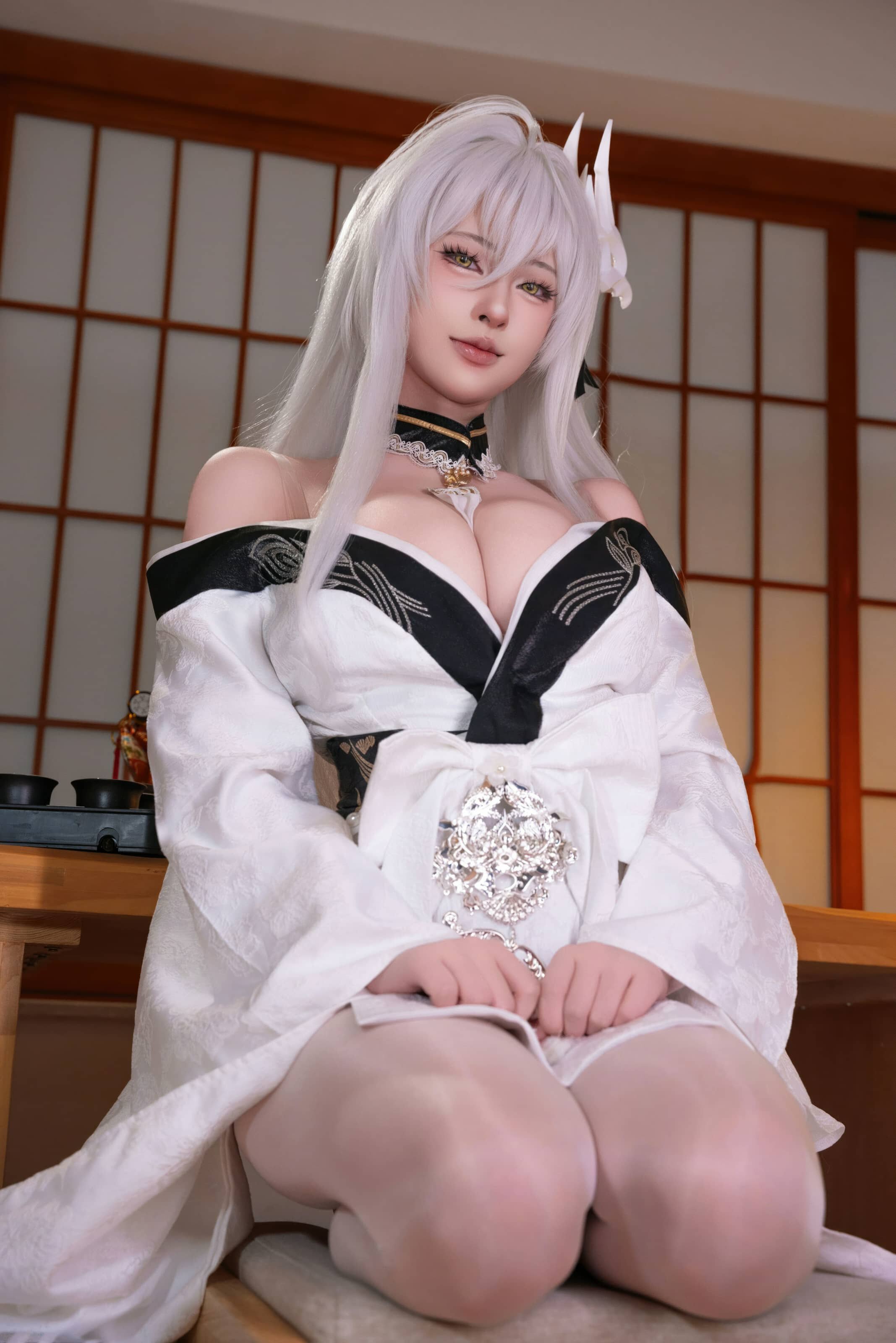 清水由乃 碧蓝航线 白凤和服