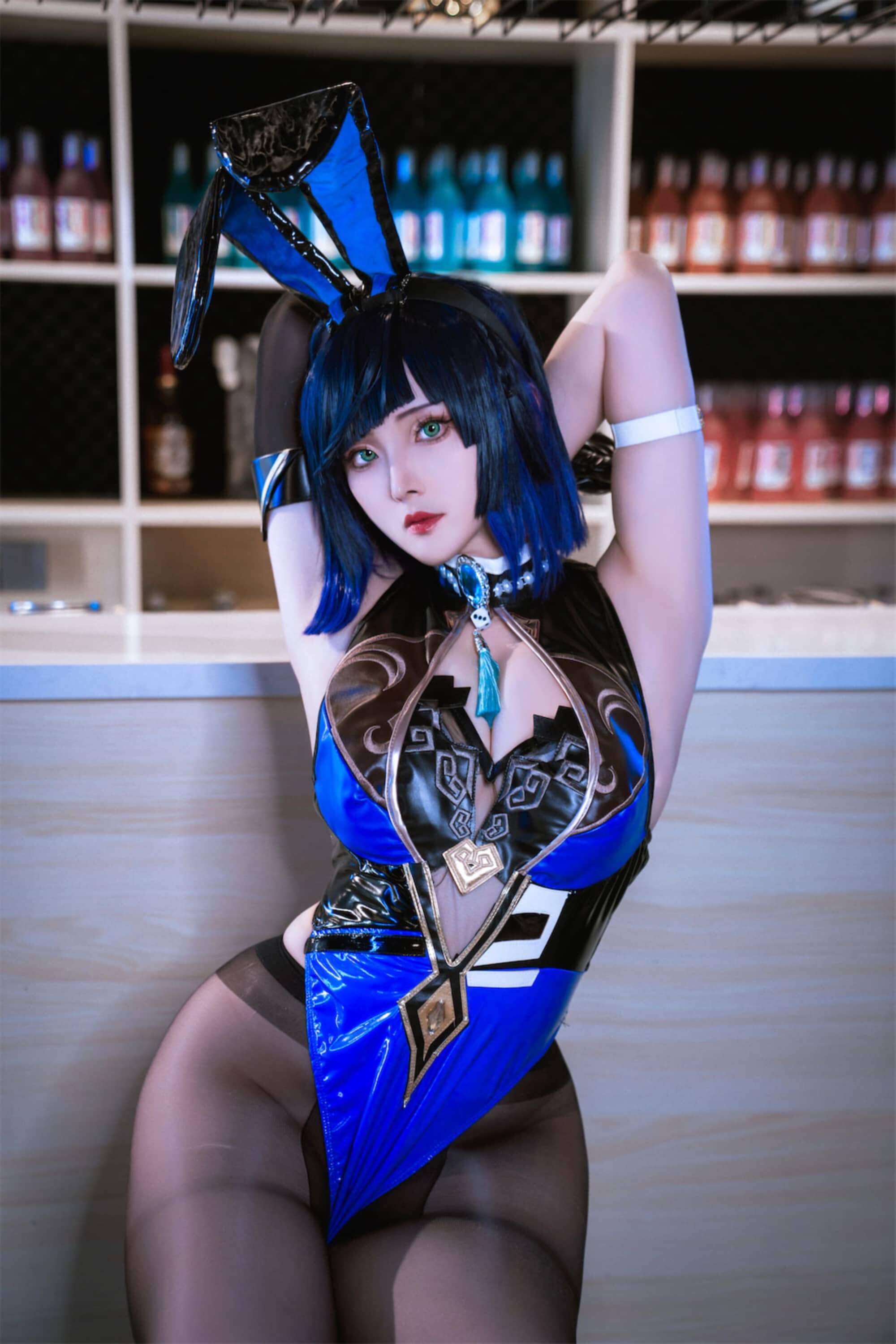 Natsuko_夏夏子 原神 夜兰兔女郎