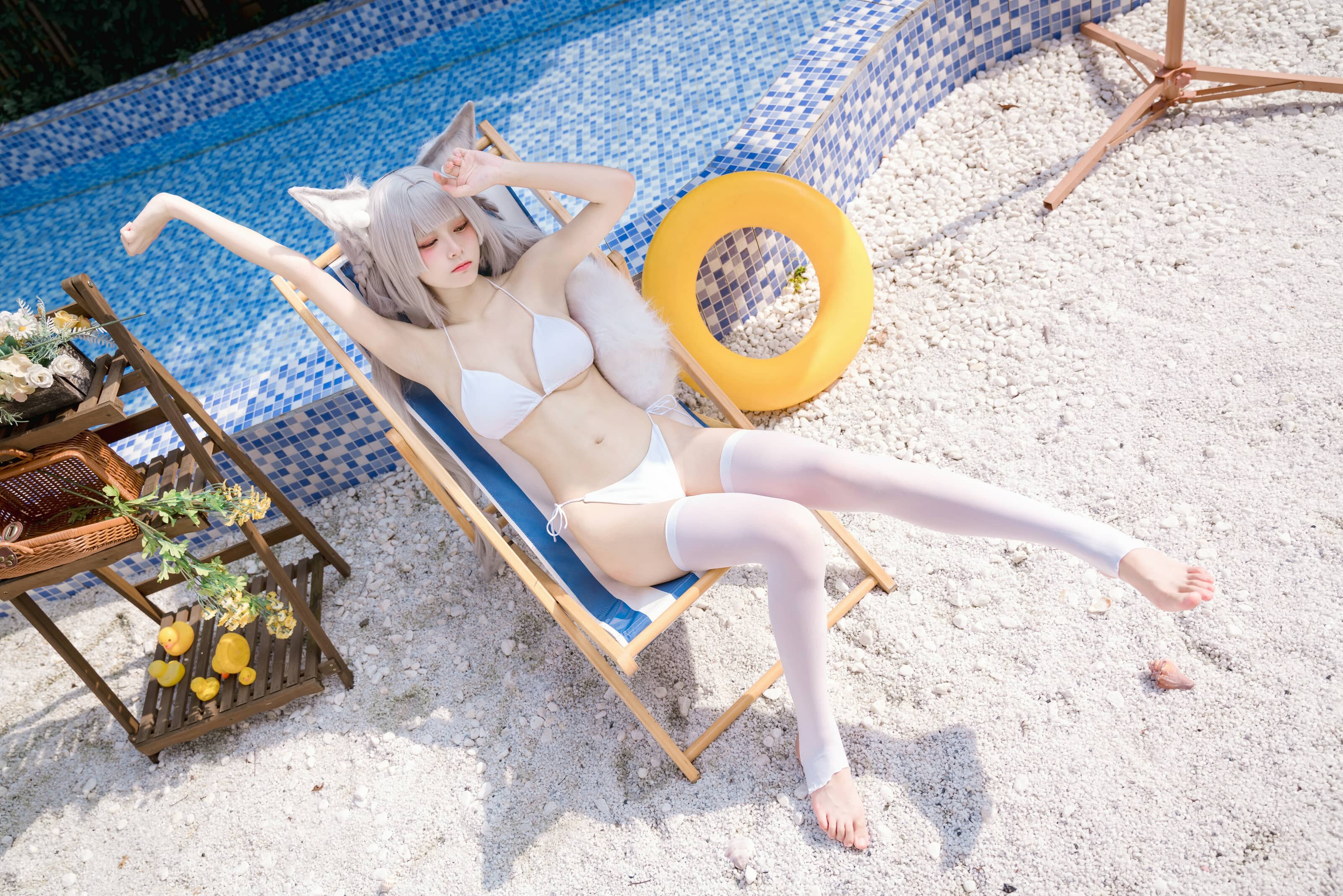 九柒喵 碧蓝航线 朝凪泳装