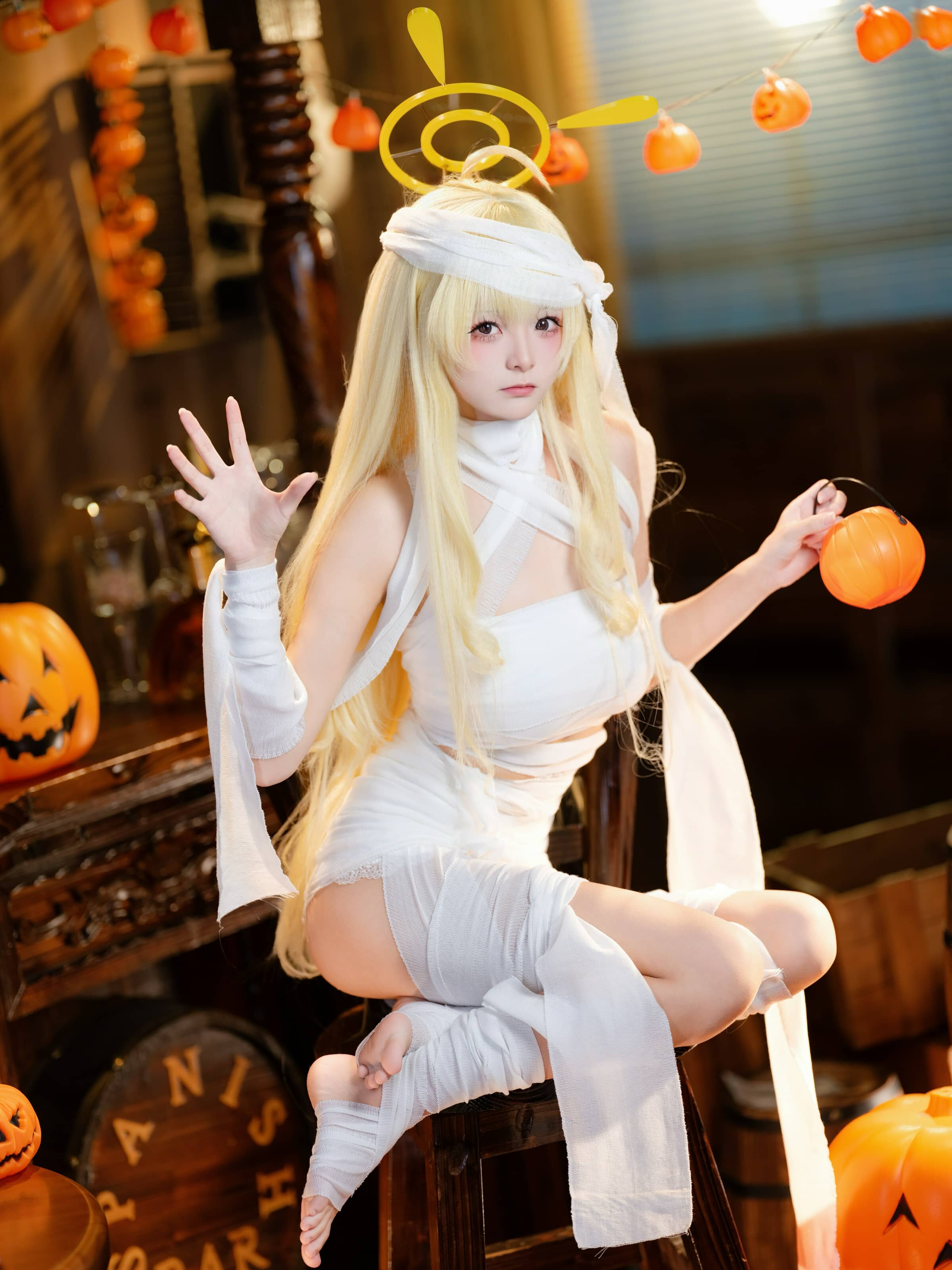 九柒喵 蔚蓝档案 好美+妃咲万圣节