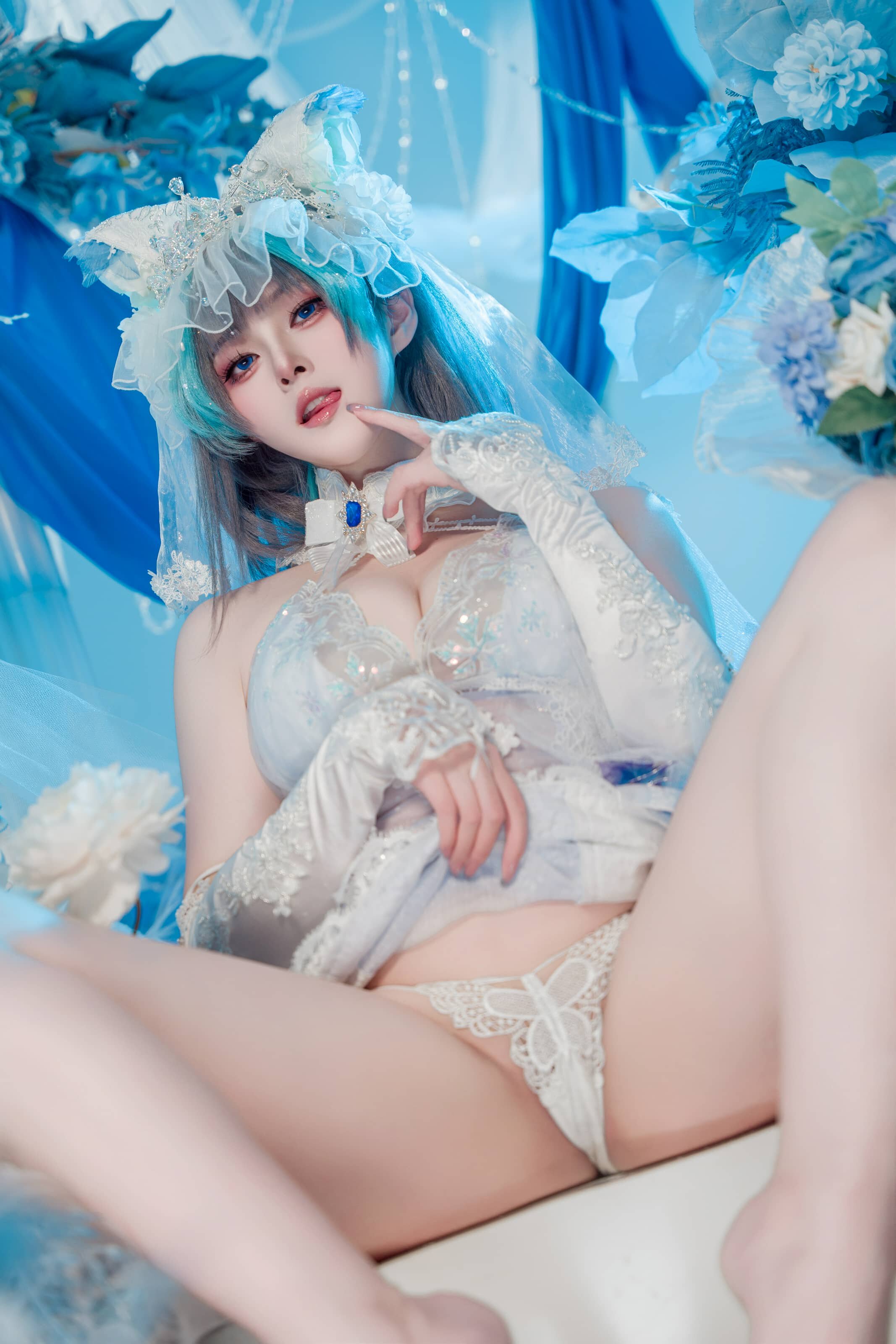 Natsuko_夏夏子 碧蓝航线 柴郡婚纱
