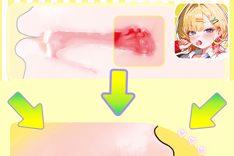 YUU3D绕舌辣妹口交飞机杯电动吮吸名器倒模真实阴道自慰名器