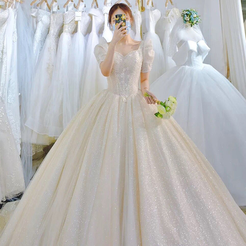 M+White pregnant women's models (unproving single wedding dresses)  