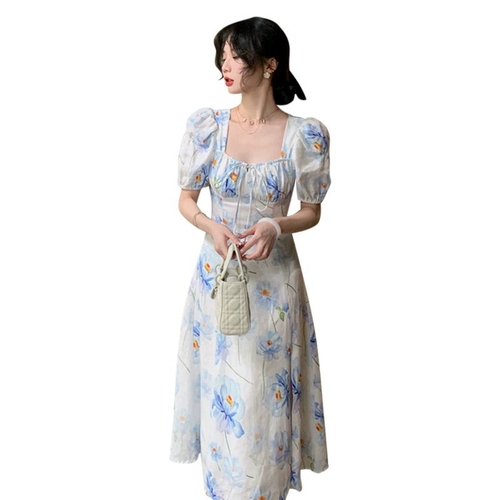 Летнее платье, небольшая дизайнерская длинная юбка, 2024 года, премиум класс, французский стиль