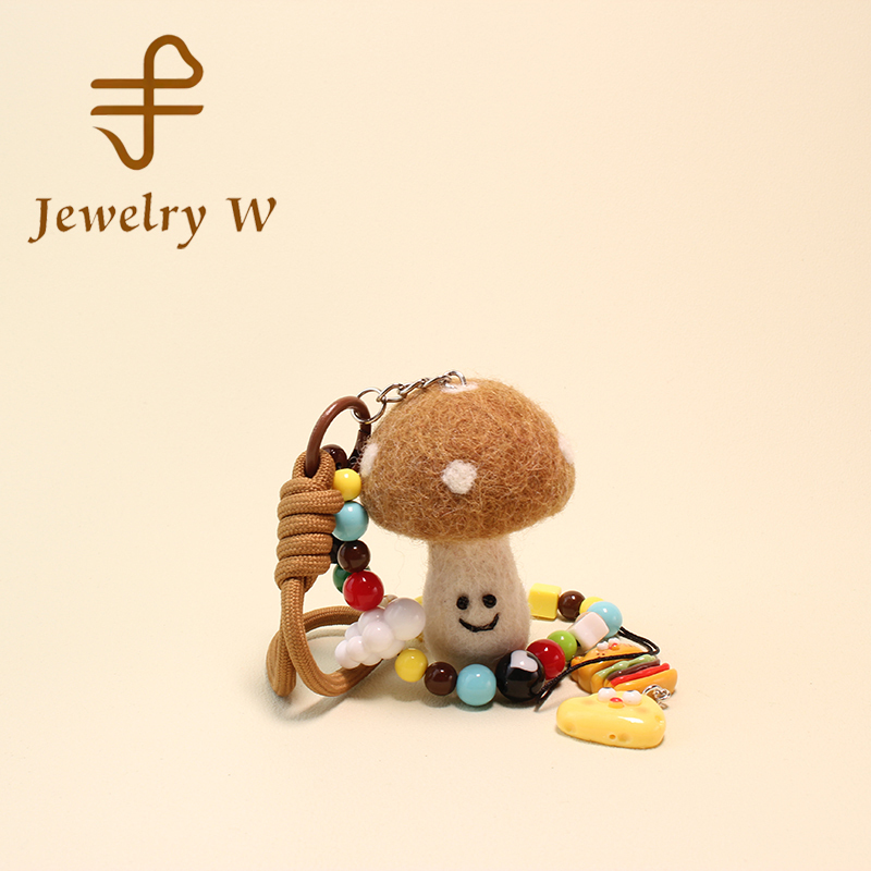 Nepalese Wool Felt Original Handmade Cute Bag Pendant Keychain Backpack Decoration Birthday Gift for Girls