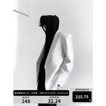 Vent de montagne dautomne Small Crowdsourcing Inins White Suit Jacket Man Superior Sense Coveting to Refute Collar Casual Cushion Shoulder West Suit