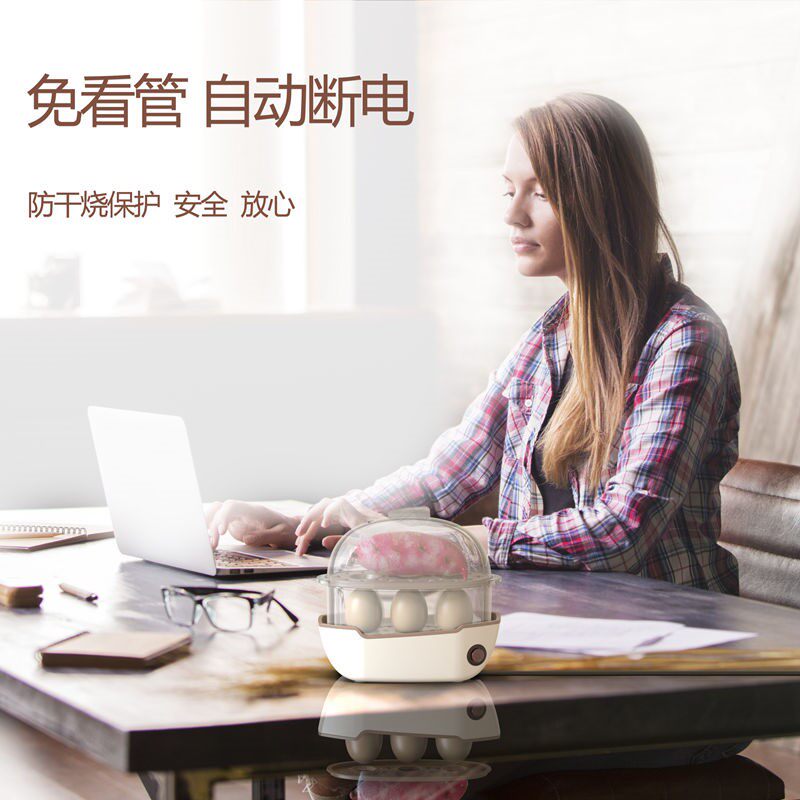 Small Steam Packs Living Appliances Mini Electric Steam Cage Cooking Eggware Low Power Student Dorm Cooking Egg Thever Breakfast