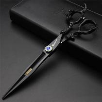 One-piece hairdressing scissors 7-inch 8-inch professional flat scissor barber thinning scissors