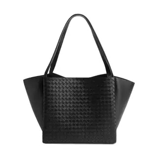 Su Su [Vcorso Woven Tote Handbag] Imported Sheepskin with Inner Suede, Woven Underarm Design