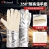 Găng tay chống bỏng cách nhiệt bằng lá nhôm chịu nhiệt độ cao công nghiệp Gorm GM581 bảo hộ lao động thợ hàn linh hoạt và chống mài mòn năm ngón tay bao tay hàn sắt 