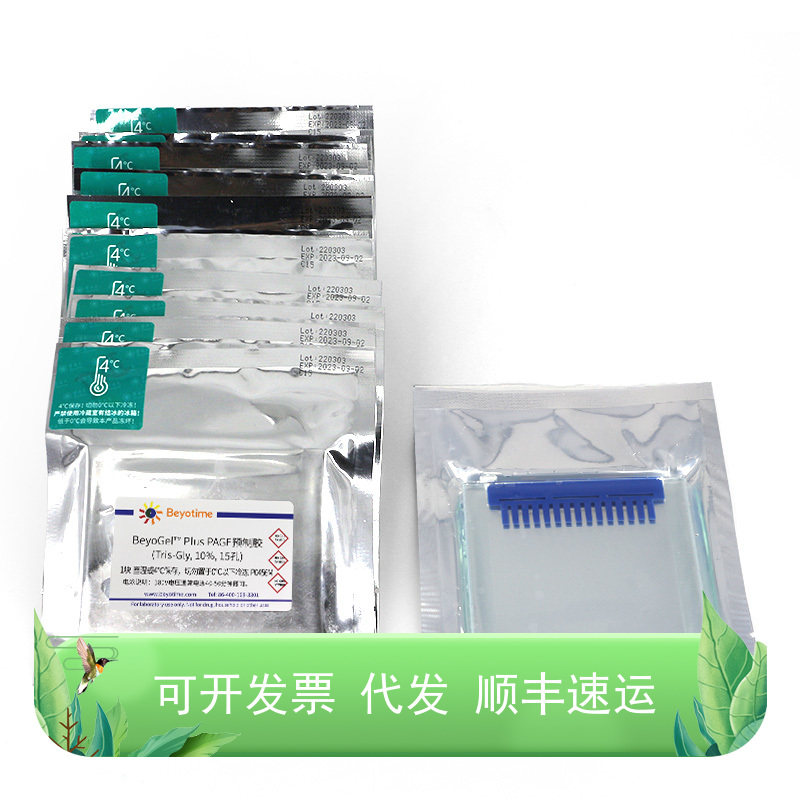 BeyoGel? Plus PAGE预制胶(Tris-Gly, 10%, 15孔)