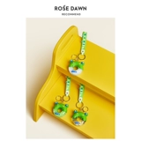 Оригинальный дизайнерский пончик, изысканный брелок, подвеска, украшение на сумку для влюбленных, лягушка, подарок на день рождения