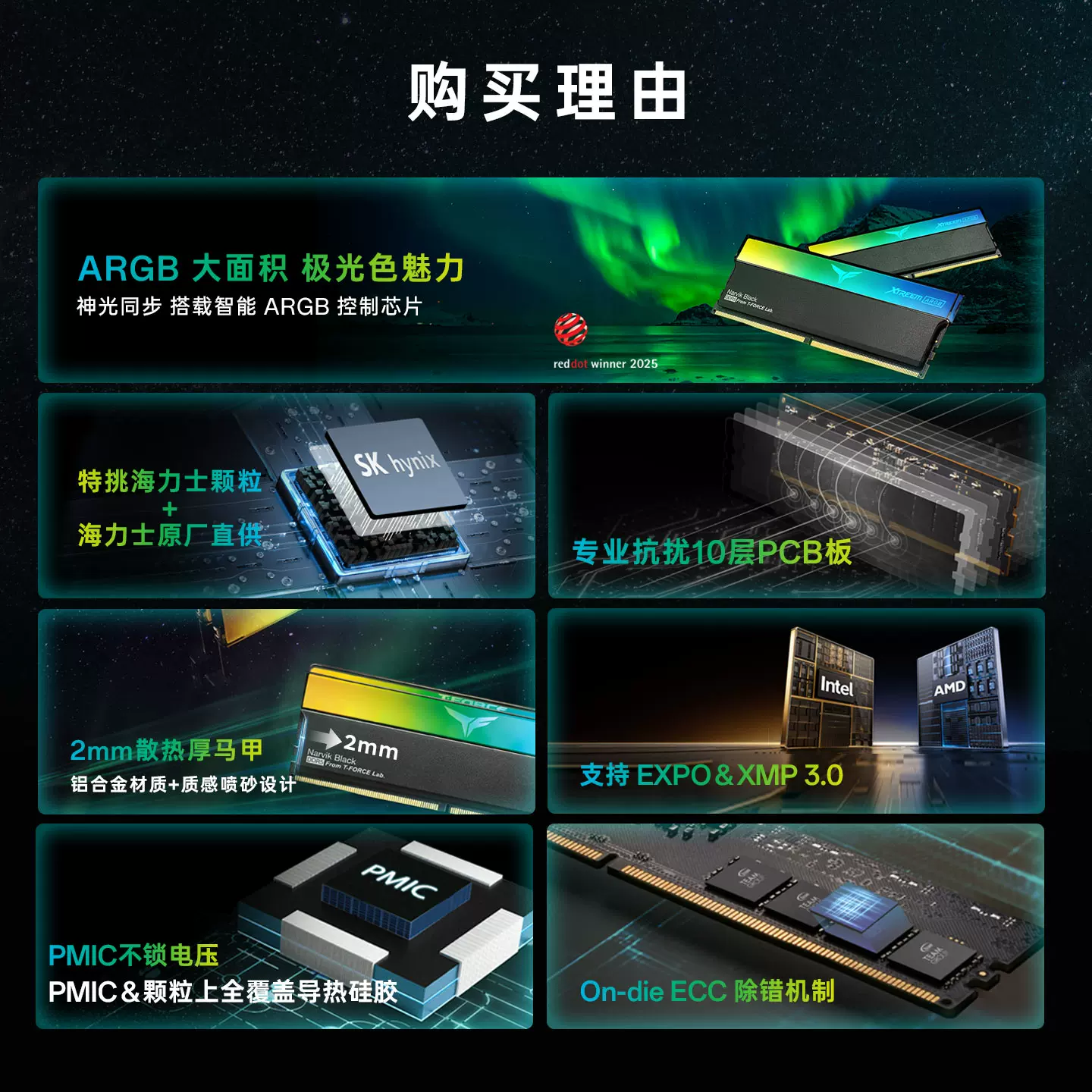 Team Group Magic DDR5 память Hynix оригинальный ARGB подсветка настольный высокоскоростной 32G 64G 96G спецификации