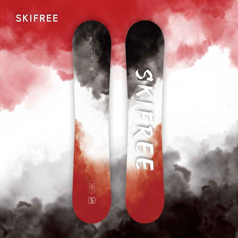 skiffree new snowboard Veneer Ink wind male and female adults All-territory equipment-Taobao