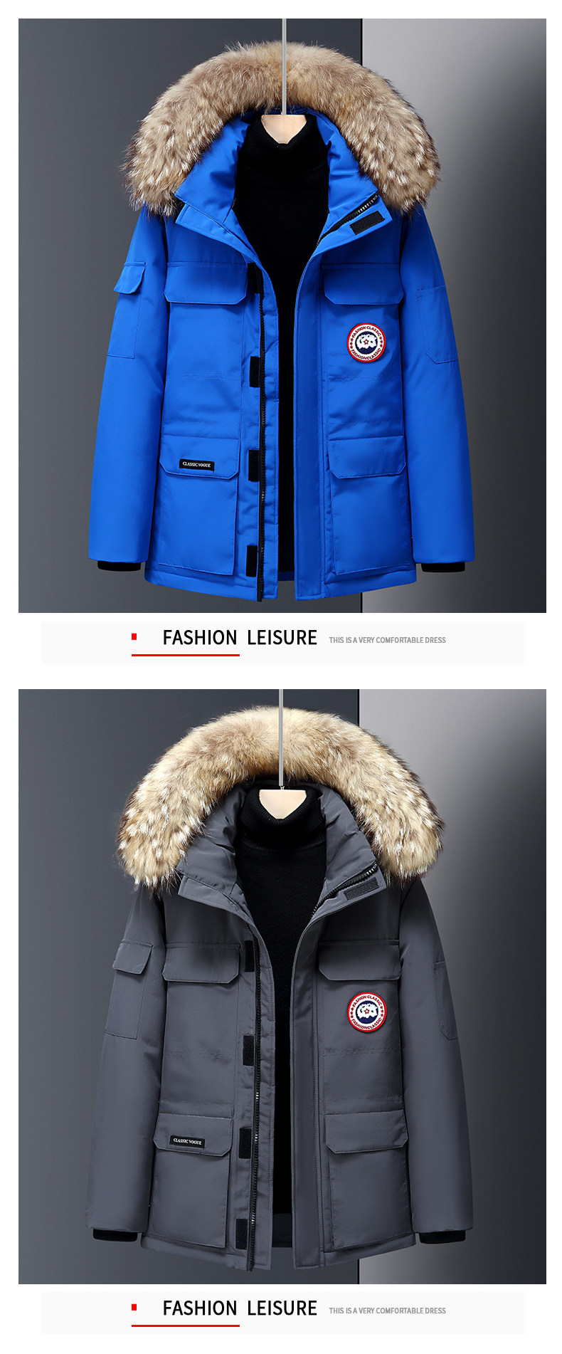 UCSU 22年冬季 情侣中长款连帽羽绒服 天猫优惠券折后¥159起包邮(¥1159-1000)男、女多色可选