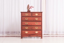 Zambian blood sandalwood African lobular rosewood white plain chest of drawers chest of drawers storage cabinet antique mahogany furniture