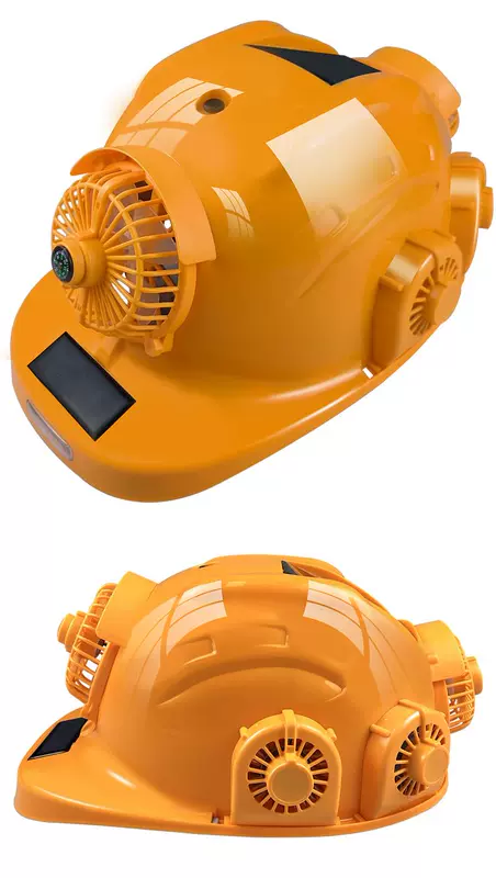 mũ bảo hiểm Điều hòa không khí với mũ cứng năng lượng mặt trời Taixian dock mũ bảo hiểm có thể sạc lại mùa hè lạnh công trường xây dựng hệ thống quạt đôi mũ nam nón vải bảo hộ mũ bảo hiểm lao động