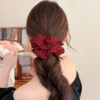 Extra-Large Satin Scrunchie 2025 Trendy Hair Tie That Doesn'T Pull on Hair and Leaves No Marks, Korean Style Atmospheric Hair Accessory