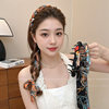 Retro Ribbon Headband with Integrated Braided Hair, Women's 2025 New Style High Cranial Top Hairband for Daily Wear