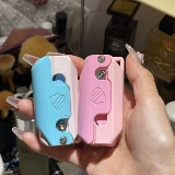 Мультяшная ветрозащитная розовая милая зажигалка, градиент