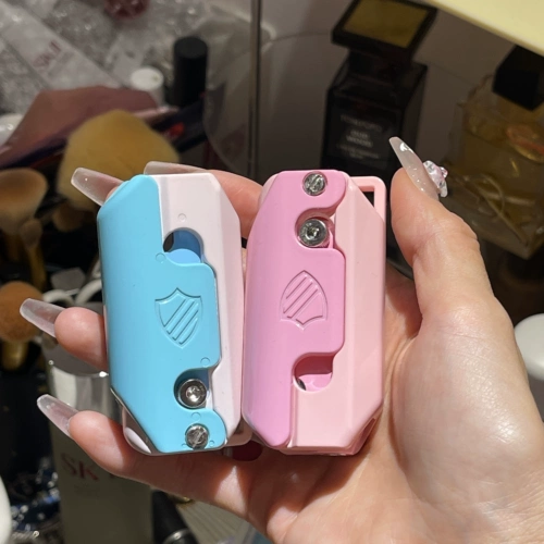 Мультяшная ветрозащитная розовая милая зажигалка, градиент