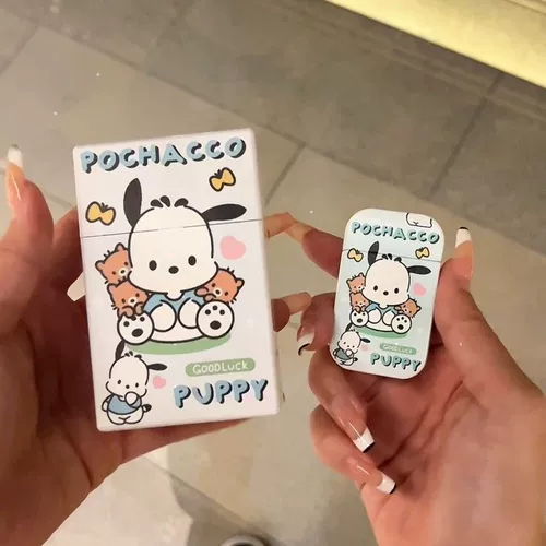 Мультяшный портсигар, ветрозащитная зажигалка, популярно в интернете, подарок на день рождения