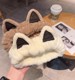 Cat Ear Headband for Washing Face, Cute Hairband for Women, Autumn and Winter Trendy 2021 New Face Mask Headband