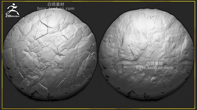 图片[6]-zbrush岩石细节Substance Painter石头裂缝alpha纹理4K贴图3D素材-cg男孩