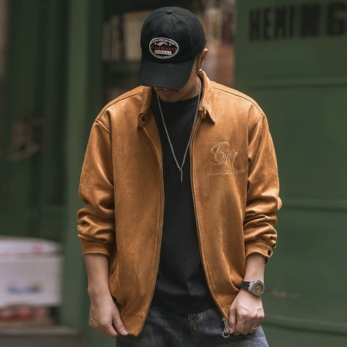 Элитная бархатная бейсбольная форма, мужская осенняя ретро куртка, в американском стиле