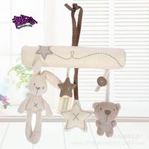 baobao rabbit baby music car hanging bed wrap safety seat pendant plush toy one piece