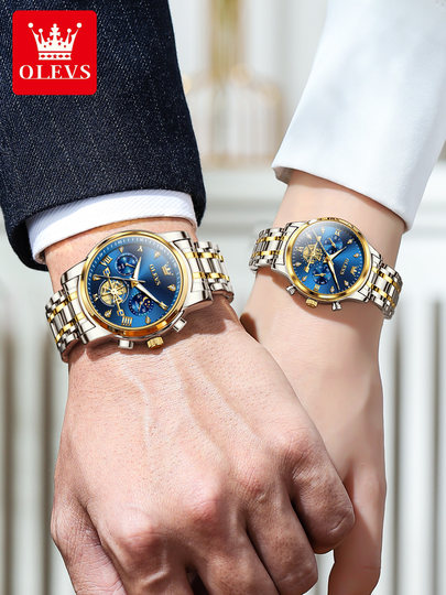 New Oris Brand Couple Watches, Genuine Pair, Luminous, Waterproof, Men's and Women's Watches, Tourbillon Fashion Watches