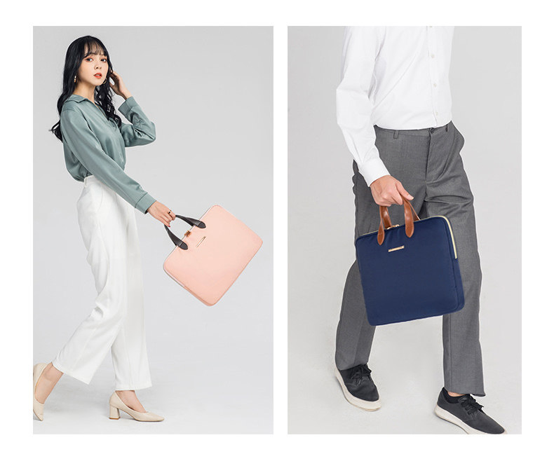 Fashionable Lightweight кожзаменитель Leather Handle Computer Bag Busin 