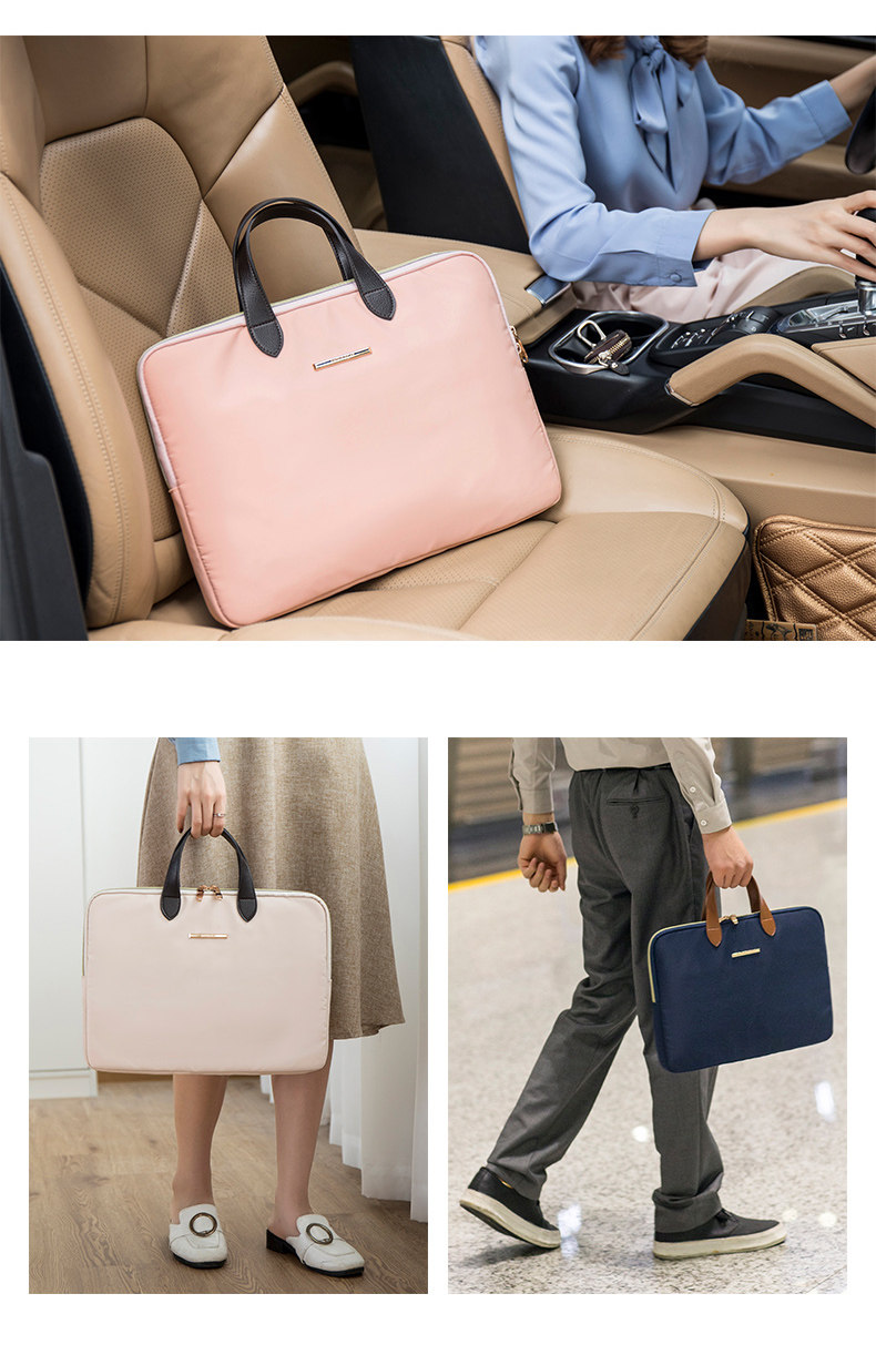 Fashionable Lightweight кожзаменитель Leather Handle Computer Bag Busin 