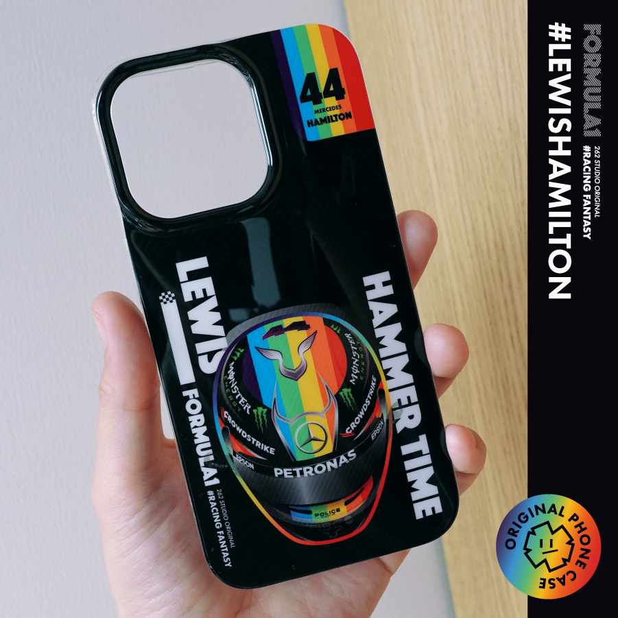 F1 Hamilton Rainbow Helmet Phone Shell#RacingFantasy Racing Original Perimeter-Taobao