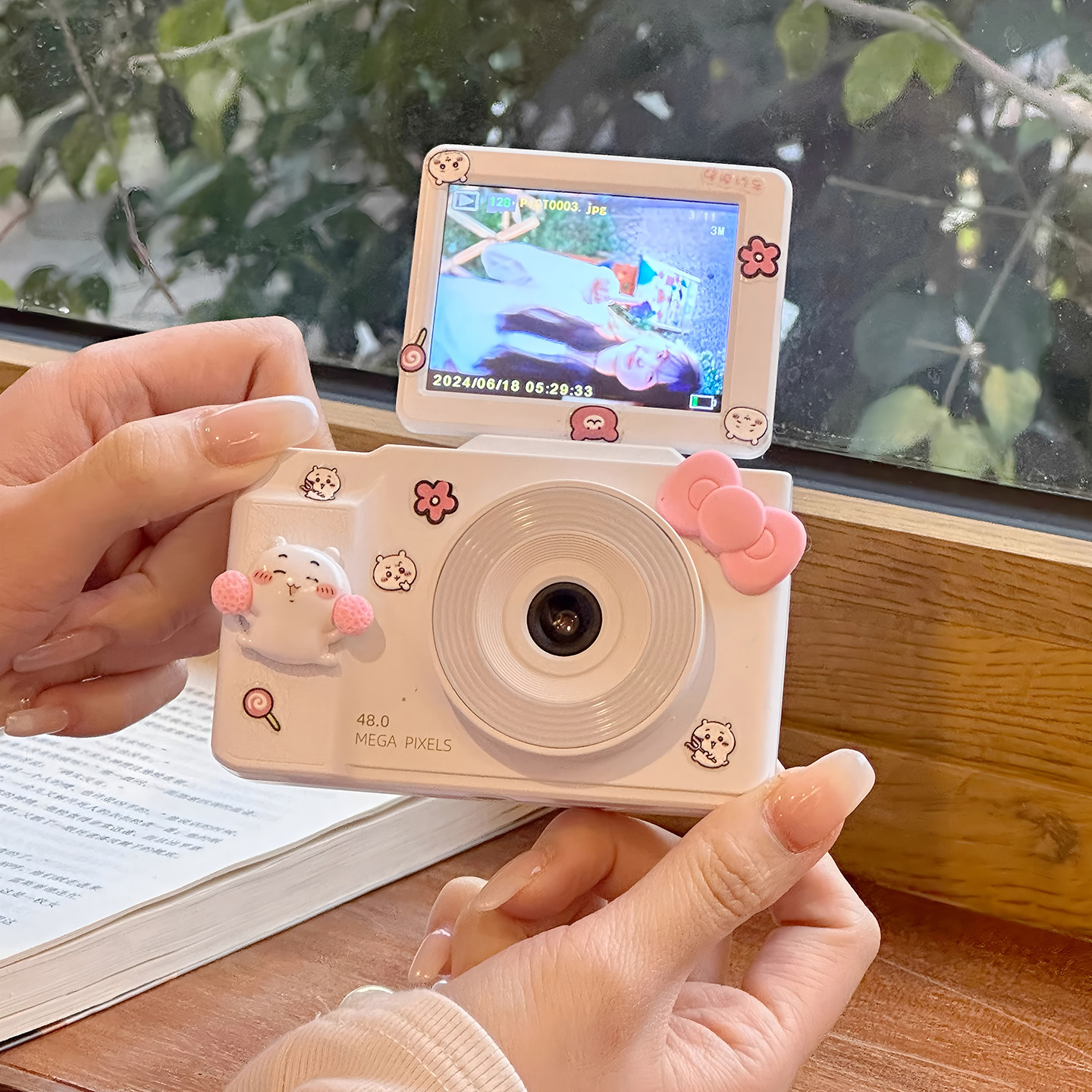 Student Party Flip-Screen Ccd Camera Dslr Digital Camera High-Definition Travel Photography Entry-Level for Girls to Replace Ccd