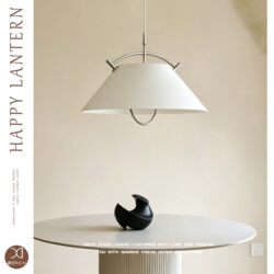 Danish Designer Wegner Dining Room Chandelier, Nordic Modern Minimalist Bar Counter Retractable Island Table Vintage Flying Saucer Lamp
