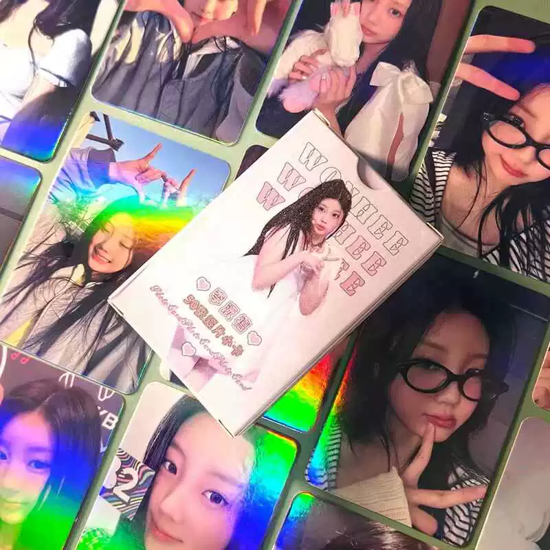 [李沅禧镭射小卡ILLIT WONHEE周边自印拍立得LOMO卡专辑卡明星卡片]