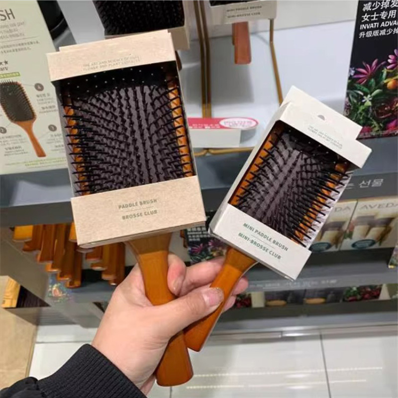 Korean Ave Air Cushion Comb Airbag Massage Wooden Comb Anti-Hair Loss Special Comb for Women with Long Hair Mini Korean Ave Air Cushion Comb Airbag Massage Wooden Comb Anti-Hair Loss Special Comb for Women with Long Hair Mini