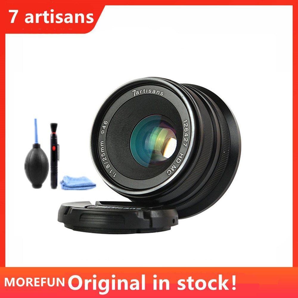 7 Artisans 25mm / F1.8 Prime Lens for All Sony E Mount / Cano -