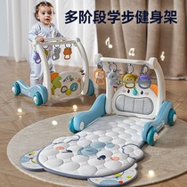 Baby pedal piano fitness frame walker 0 to 1 year old 3 months 6 educational early education newborn baby baby toy