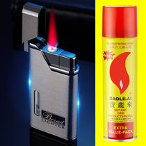 New inflatable windproof lighter red flame personalized metal mens red flame birthday gift