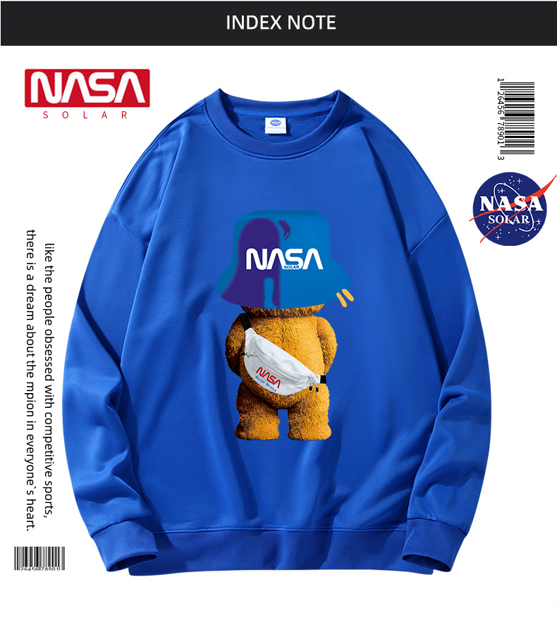 NASA秋款潮牌情侣卫衣 图9