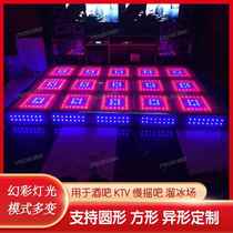 Bar ground shaking stage ktv tempered glass spring dance floor plate luminous floor T stage disco hall trampoline singing platform