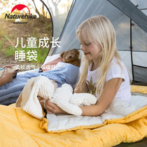 Naturehike Children Outdoor Sleeping Bag Spring Envelope Camping Single Cotton Sleeping Bag Students Lunch