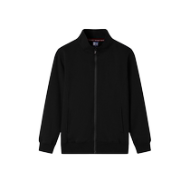 Stand-up collar zipper sweatshirt custom printed long-sleeved work clothes jacket custom-made cotton jacket work clothes group wear embroidery