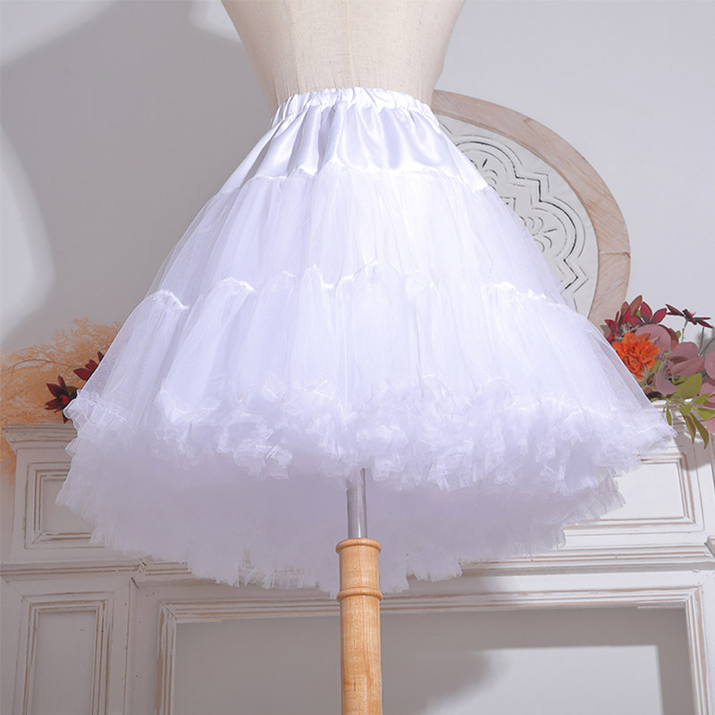 Lolita Cloud Brace Daily Loretta Without Bone Soft Yarn Violence Fluffy Liner Dresses Jk Brace Cotton Candy Children Skirt-Taobao